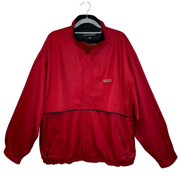 Briggs Equipment Jacket Cutter Buck Red Mens Size XL Full Zip Weathertec - Picture 3 of 15